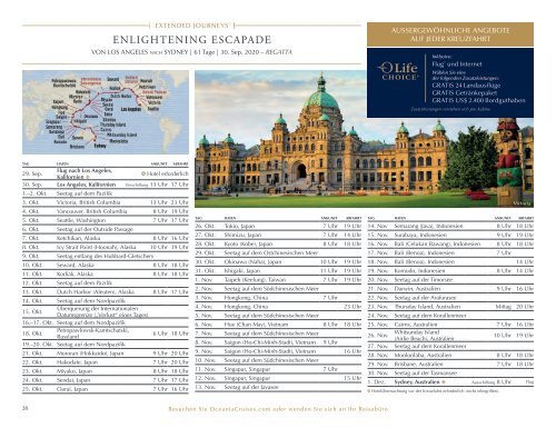 Oceania Cruises Grand Voyages Folder 2020 / 2021