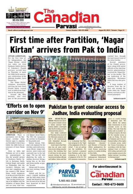 The Canadian Parvasi Issue105