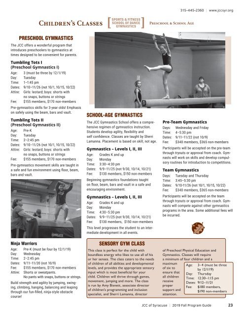 2019 Fall Program Guide