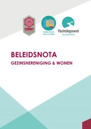 Beleidsnota Gezinshereniging & Wonen