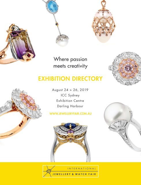 Sydney  Jewellery Trade Fair Directory 2019