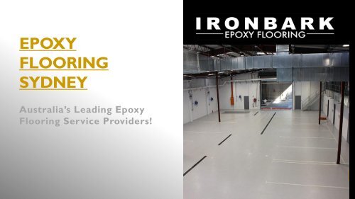 Epoxy Flooring Sydney - Ironbark Flooring