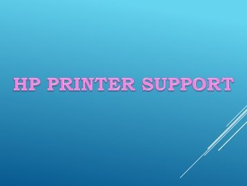 HP Printer Support