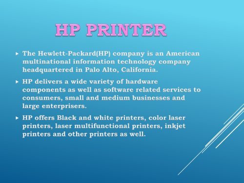 HP Printer Support