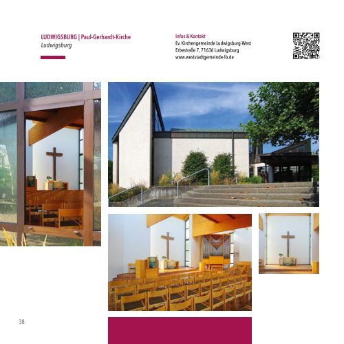 EINBLICKE - Die Evangelischen Kirchen im Bezirk Ludwigsburg