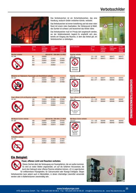 sicherheitskennzeichnung - HTE