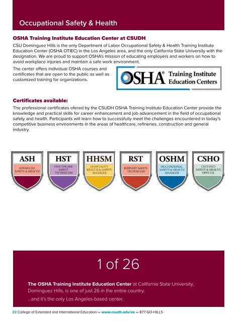 Fall 2019 CSUDH Extended Education Catalog (Interactive)