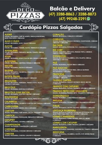 Deco Pizzas Especiais