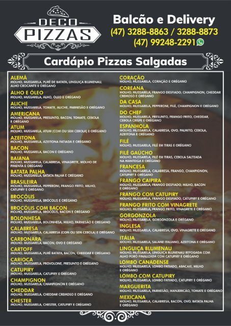 Deco Pizzas Especiais