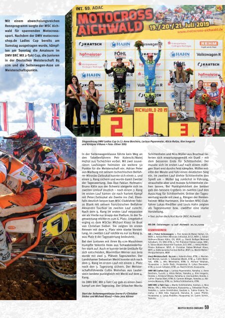 Motocross Enduro Ausgabe 09/2019