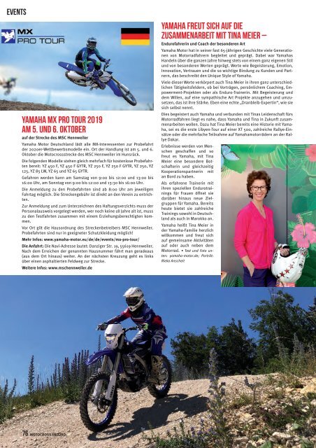 Motocross Enduro Ausgabe 09/2019