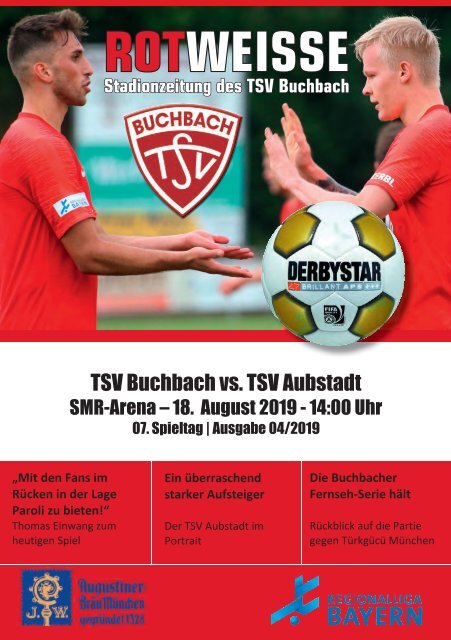 Stadionzeitung TSV Buchbach - TSV Aubstadt