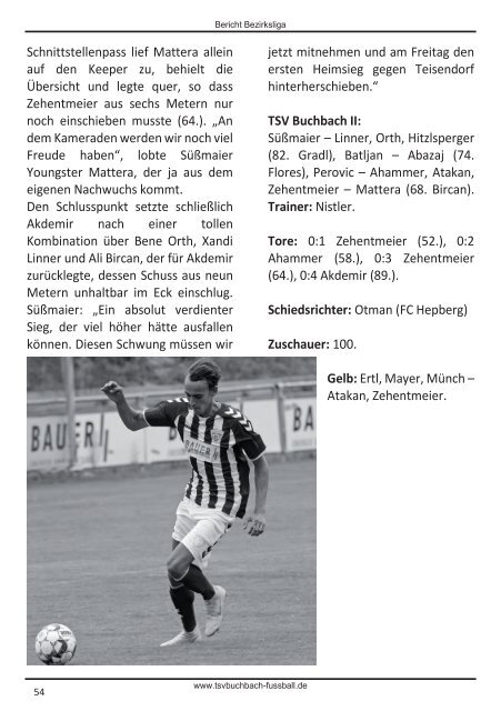 Stadionzeitung TSV Buchbach - TSV Aubstadt