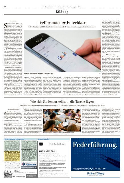 Berliner Zeitung 17.08.2019