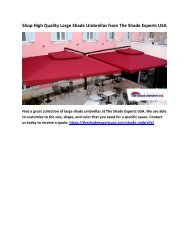 Shop High Quality Large Shade Umbrellas from The Shade Experts USA