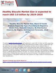 Healthy Biscuits Market Size is expected to reach USD 3.0 billion by 2019-2025 