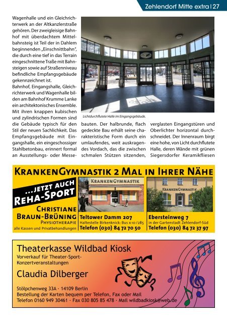 Zehlendorf Mitte Journal Februar/März 2016