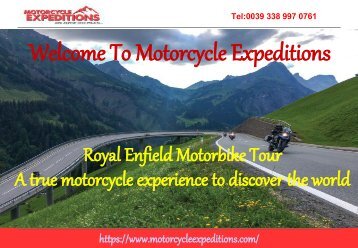 Motorcycle tour to India  Motorcycle Expeditions