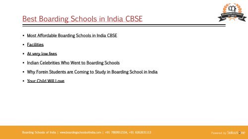 Best Boarding Schools in india for Boys | CBSE Board 