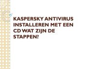 KASPERSKY ANTIVIRUS INSTALLEREN MET EEN CD WAT ZIJN DE STAPPEN