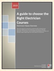 A guide to choose the Right Electrician Courses