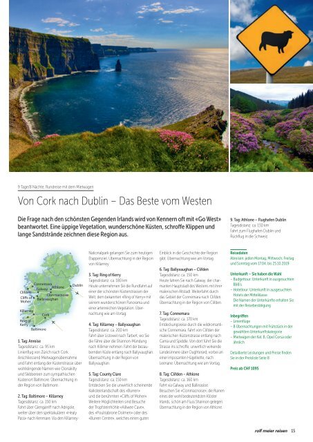 Irland Katalog Rolf Meier Reisen