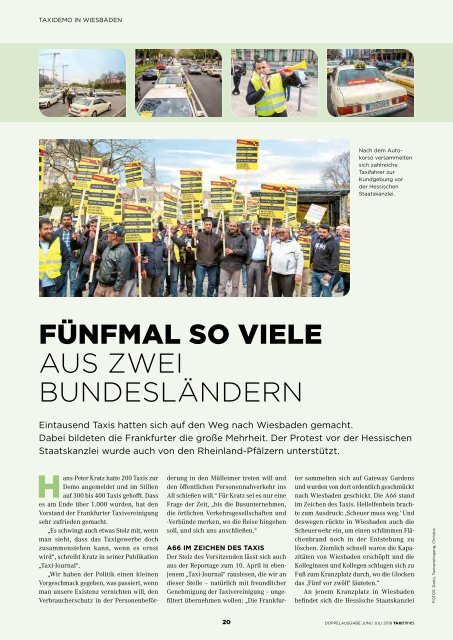 Taxi Times DACH - Doppelausgabe Juni / Juli 2019