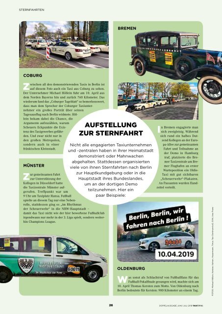 Taxi Times DACH - Doppelausgabe Juni / Juli 2019