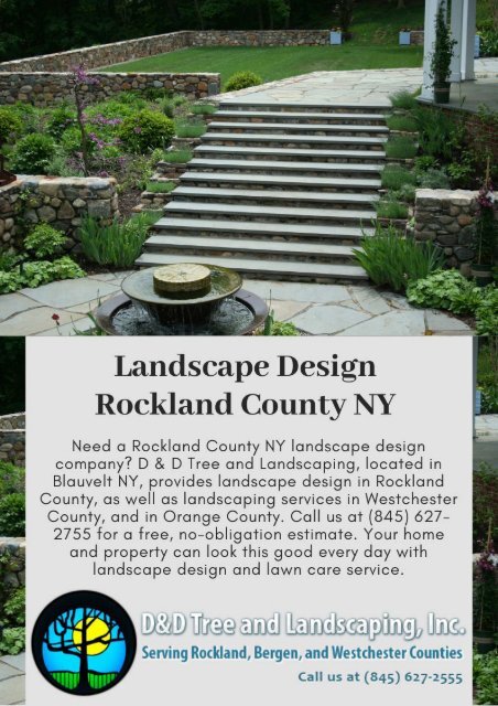 Landscape Design Rockland County NY