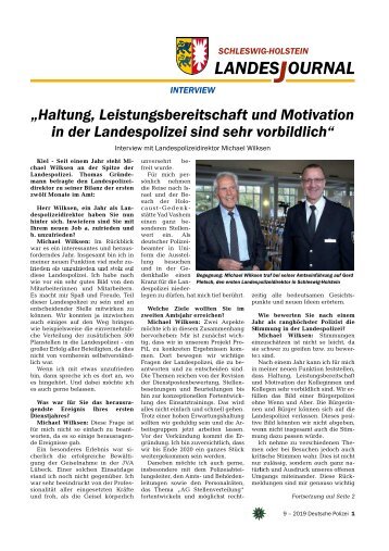 Deutsche Polizei - Landesjournal 09/2019