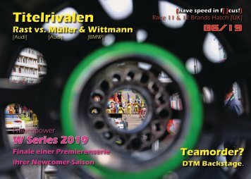 DTM 2019 - Race 11|12 Brands Hatch [UK] - {have speed in f[ ]cus!} Das Onlinemagazin zur DTM.