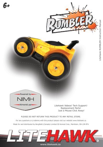 LiteHawk 285-40009 RUMBLER NIMH IM web