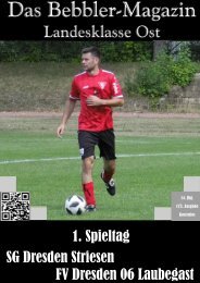 Das Bebbler-Magazin - 1. Spieltag 2019/2020