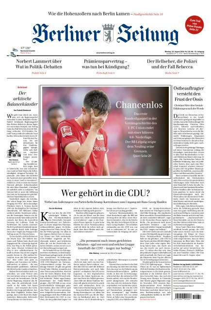 Berliner Zeitung 19.08.2019