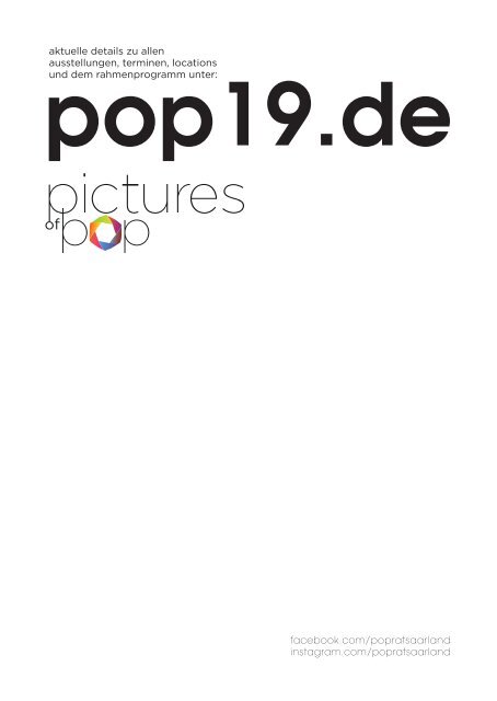 Pictures of Pop 2019