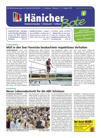 Hänicher Bote | August-Ausgabe 2019