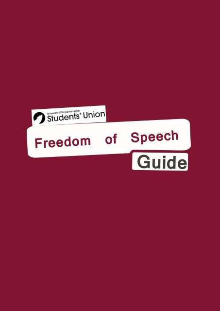 SU guide - Freedom Of Speech