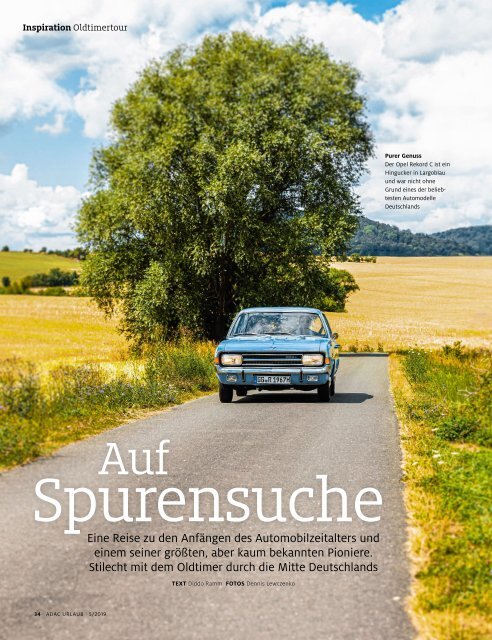 ADAC Urlaub September-Ausgabe 2019 Überregional