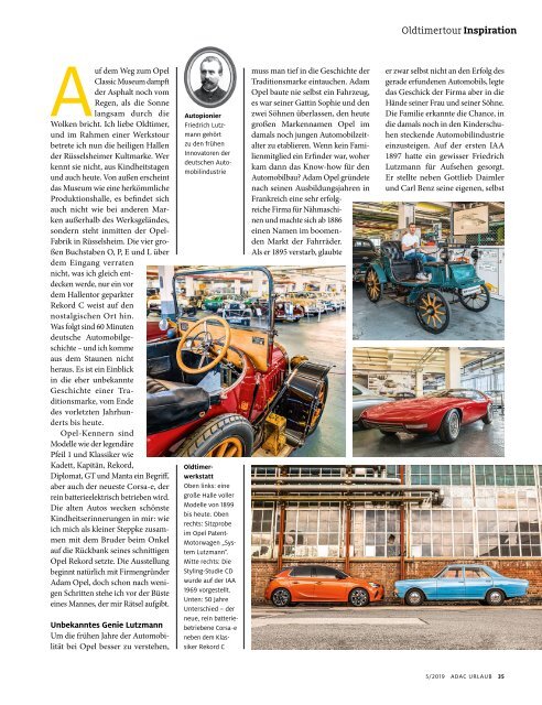 ADAC Urlaub September-Ausgabe 2019 Überregional