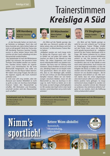 Kicker der Ortenau Winter 2018/2019