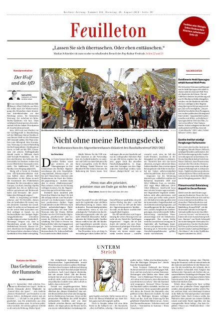 Berliner Zeitung 20.08.2019