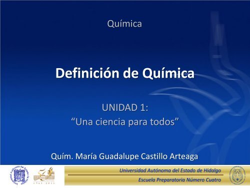 Definicion de quimica