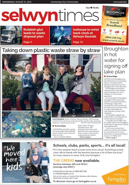 Selwyn Times: August 21, 2019