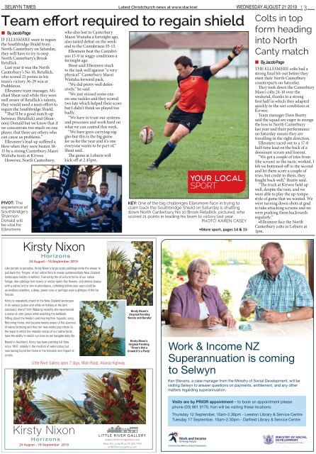 Selwyn Times: August 21, 2019