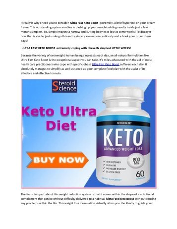 Ultra Fast Keto Boost