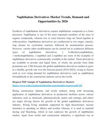 Naphthalene Derivatives Market