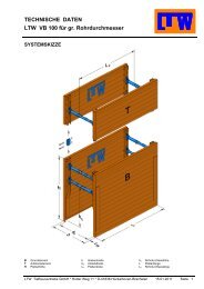 TECHNISCHE DATEN LTW VB 100 für gr ... - LTW Verbau