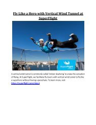 Fly Like a Hero with Vertical Wind Tunnel at SuperFlight
