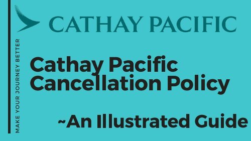 Cathay Pacific Cancellation Policy