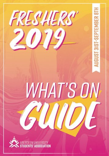 WHAT'S ON GUIDE BOOKLET 2019
